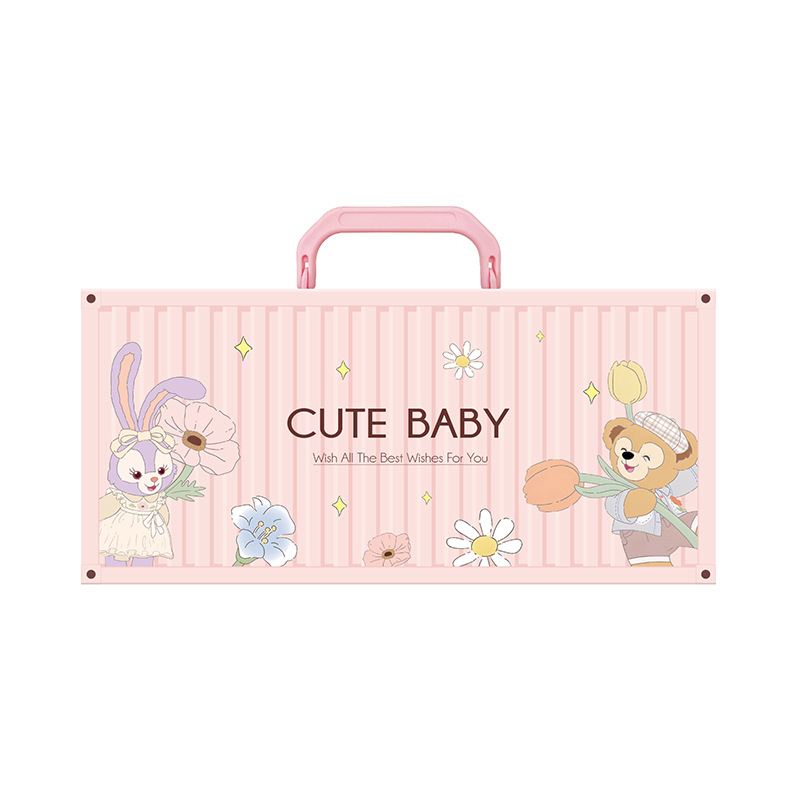 Cutie cadou pătrată din hârtie, cu design desen animat, pentru zodia Șarpe; potrivită pentru ziua de naștere, Lună Plină și sărbătoarea a 100 de zile; cutie goală.