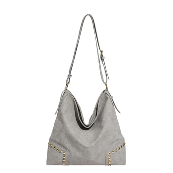 Ženska torba velike kapacitete, preko ramena, crossbody, s velur teksturom i nitima
