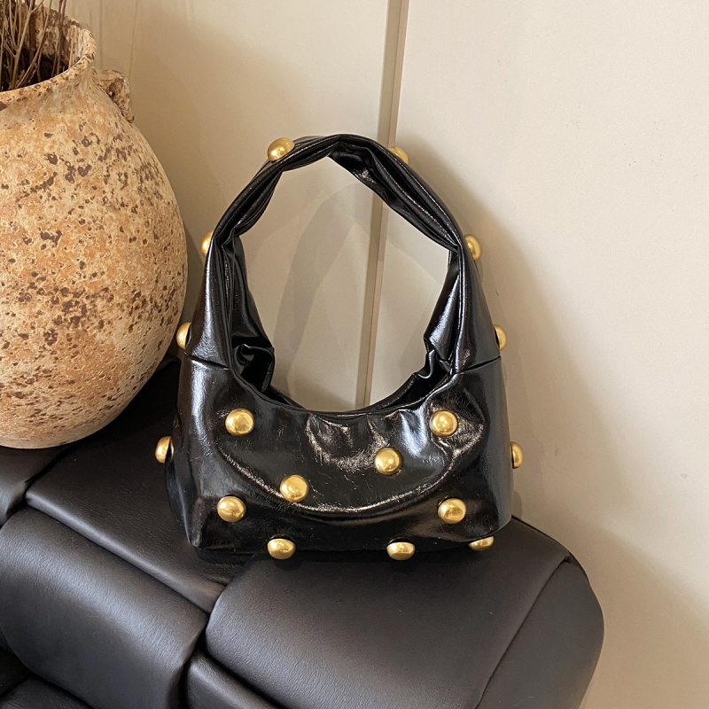 Ženska crossbody torba u korejskom stilu, velika kapaciteta, tekstura riveta, proljeće 2025