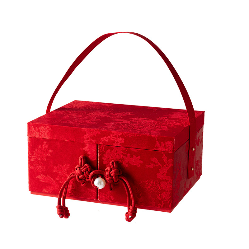 Cutie cadou din brocart chinezesc, ambalaj de cadouri din brocart, culori: verde închis, roz cireș, roșu clasic, șampanie; dimensiuni: mic 13,5×10,5×9,5 cm, mediu 23,5×15×12 cm, mare 26×20,5×13 cm
