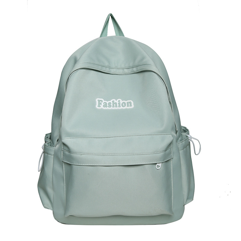 Nayi najlonski ruksak, jednobojna boja, gradski jednostavan stil, kapacitet 56–75 L, za 11-inčni prijenosnik, zračne jastučaste naramenice, Harajuku kampus ruksak