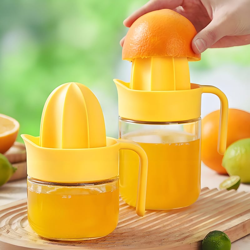 Storcător manual de citrice cu separator de pulpă, presă compactă de uz casnic pentru portocale, lămâi și rodie
