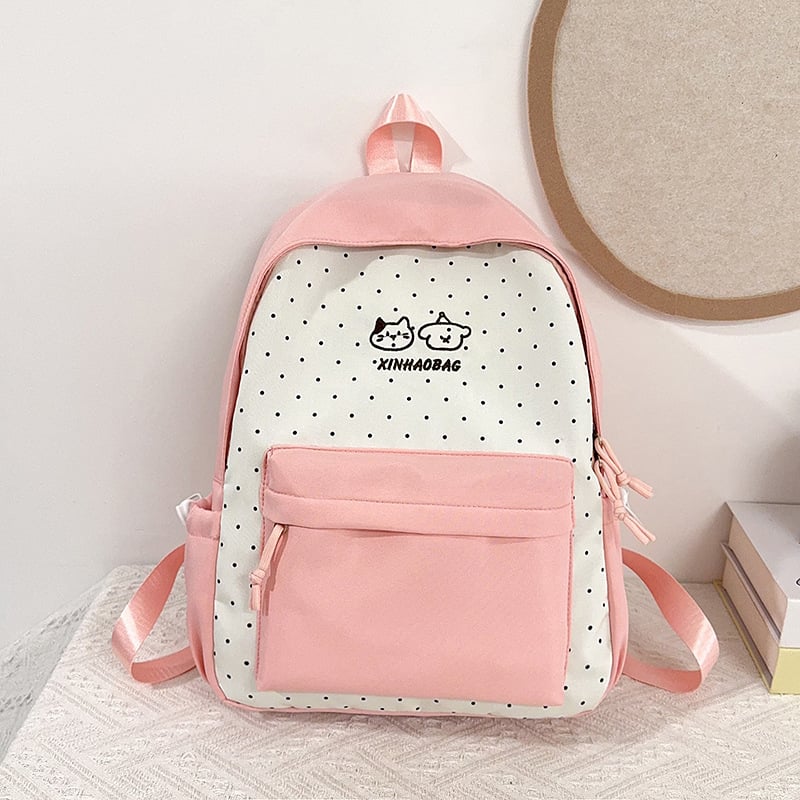 Ženski ruksak u japanskom Harajuku stilu, minimalističan i svestran, školsku torbu s kontrastnim bojama, lagan i moderan putnički ruksak za žene