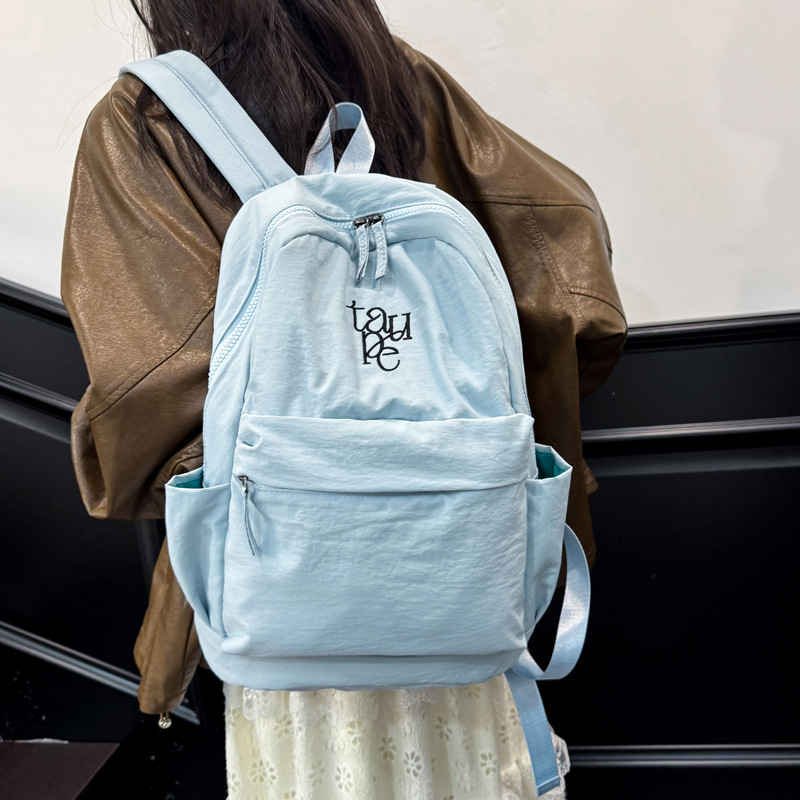Harajuku stil školska torba, velika kapaciteta 20–35 L, lagana od najlona, karirani uzorak, za učenike osnovne i srednje škole, unisex