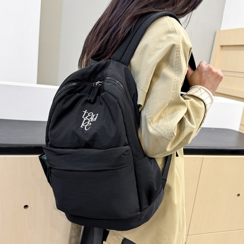 Harajuku stil školska torba, velika kapaciteta 20–35 L, lagana od najlona, karirani uzorak, za učenike osnovne i srednje škole, unisex