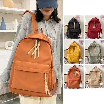Japán ihletésű vászon női hátizsák Harajuku-stílusban, iskola és utazáshoz, 20–35 L, kompatibil 14 colos laptophoz, légáteresztő hátsó rész, légpárnás vállpántok