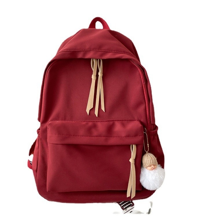 Japán ihletésű vászon női hátizsák Harajuku-stílusban, iskola és utazáshoz, 20–35 L, kompatibil 14 colos laptophoz, légáteresztő hátsó rész, légpárnás vállpántok