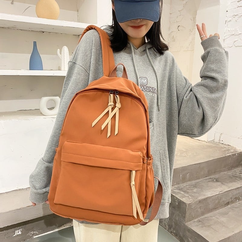 Japán ihletésű vászon női hátizsák Harajuku-stílusban, iskola és utazáshoz, 20–35 L, kompatibil 14 colos laptophoz, légáteresztő hátsó rész, légpárnás vállpántok