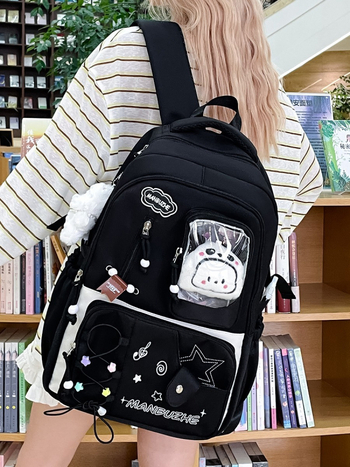 Japán stílusú, nagy kapacitású hátizsák lányoknak, új modell, Harajuku aranyos dizájn