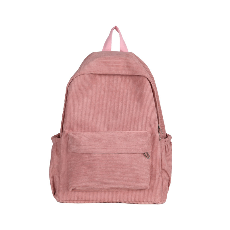 Ruksak u japanskom stilu Harajuku, corduroy, svakodnevno korištenje, unisex, 20–35L, 14-inčni prijenosno računalo