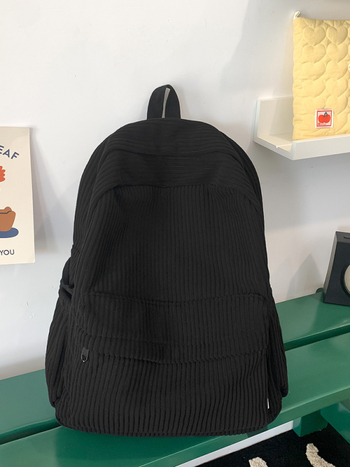 Ruksak japanskog stila velike kapacitete za studente, kordurojni materijal, šumski stil, casual minimalistički dizajn, 20–35 L, kompatibilan s 14-inčnim prijenosnikom, unisex