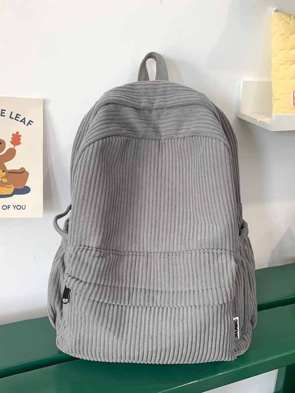 Ruksak japanskog stila velike kapacitete za studente, kordurojni materijal, šumski stil, casual minimalistički dizajn, 20–35 L, kompatibilan s 14-inčnim prijenosnikom, unisex