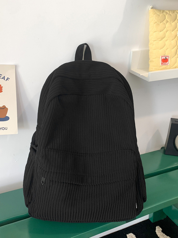 Ruksak japanskog stila velike kapacitete za studente, kordurojni materijal, šumski stil, casual minimalistički dizajn, 20–35 L, kompatibilan s 14-inčnim prijenosnikom, unisex
