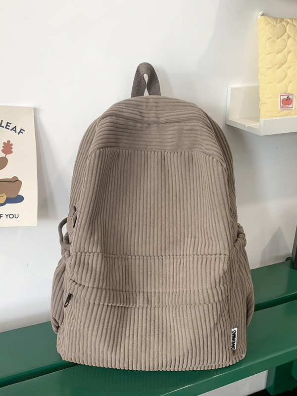 Ruksak japanskog stila velike kapacitete za studente, kordurojni materijal, šumski stil, casual minimalistički dizajn, 20–35 L, kompatibilan s 14-inčnim prijenosnikom, unisex