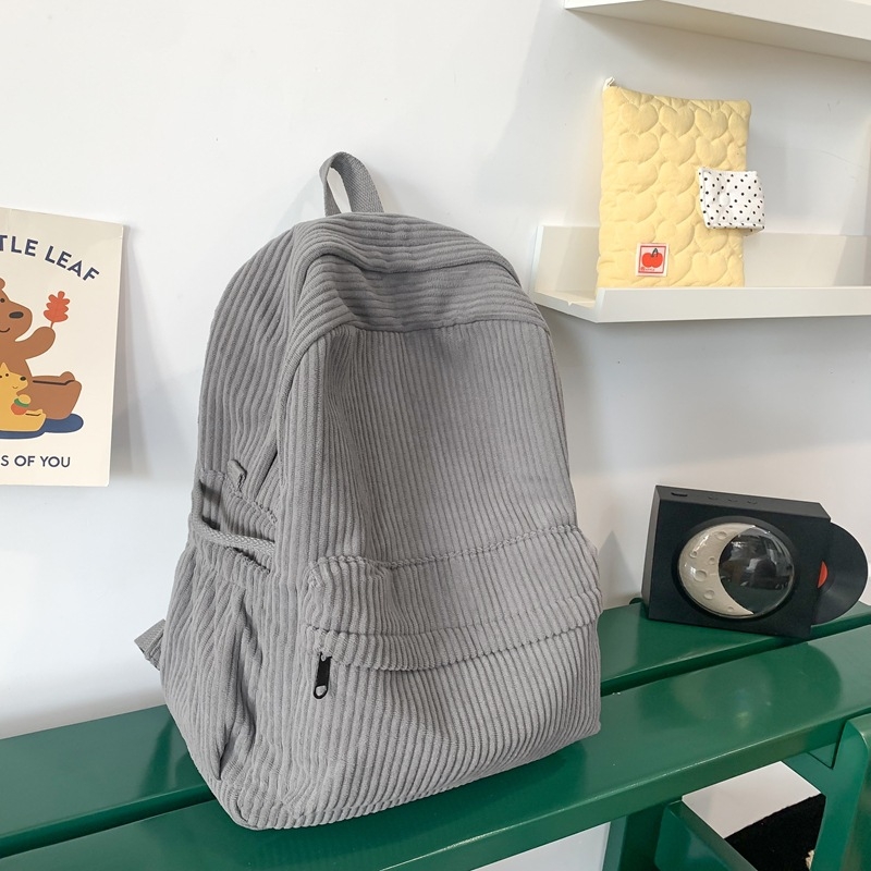 Ruksak japanskog stila velike kapacitete za studente, kordurojni materijal, šumski stil, casual minimalistički dizajn, 20–35 L, kompatibilan s 14-inčnim prijenosnikom, unisex