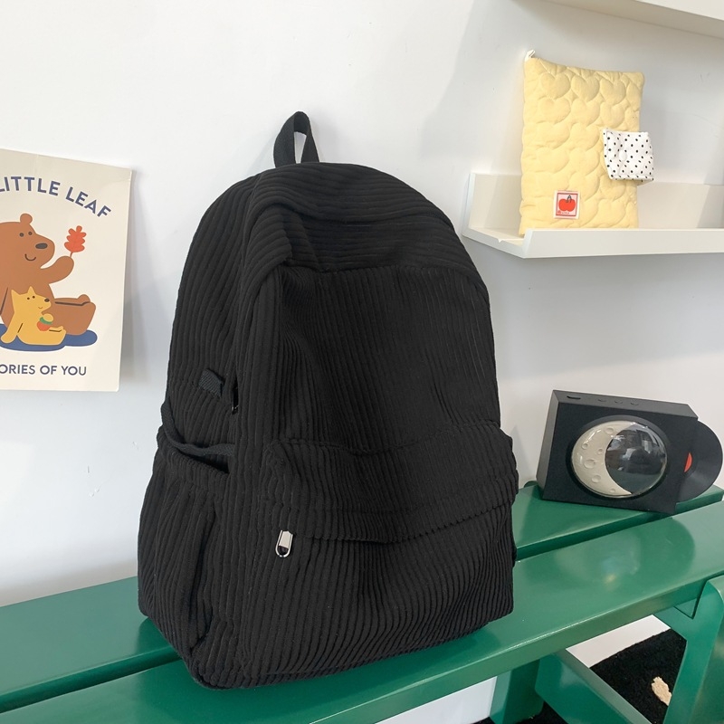 Ruksak japanskog stila velike kapacitete za studente, kordurojni materijal, šumski stil, casual minimalistički dizajn, 20–35 L, kompatibilan s 14-inčnim prijenosnikom, unisex