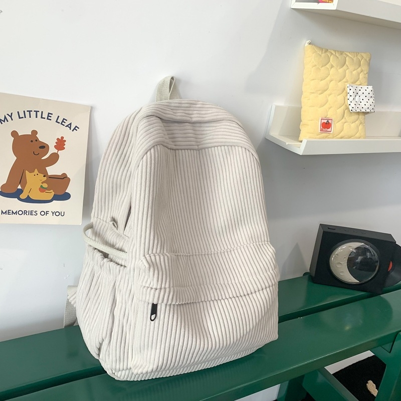 Ruksak japanskog stila velike kapacitete za studente, kordurojni materijal, šumski stil, casual minimalistički dizajn, 20–35 L, kompatibilan s 14-inčnim prijenosnikom, unisex