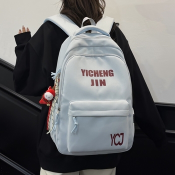 Új japán Harajuku stílusú koreai kiadású hátizsák, egyszerű és sokoldalú iskolai hátizsák, nagy kapacitású, divatos és strapabíró