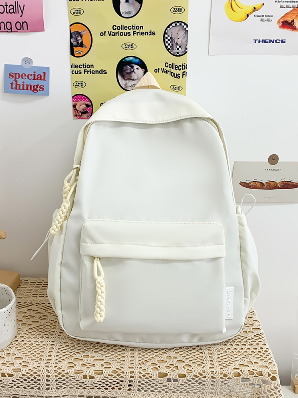 Casual jednobojni ruksak, korejskog stila, kapaciteta 20–35 L, za učenike i studente, Oxford materijal, prozračne naramenice