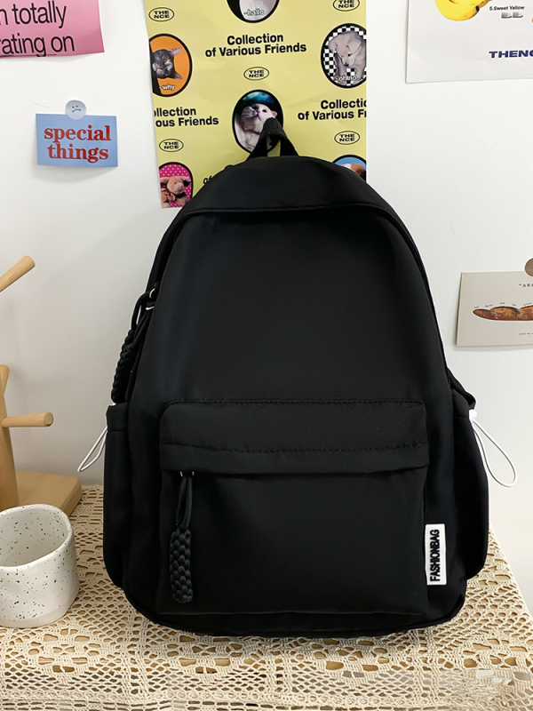 Casual jednobojni ruksak, korejskog stila, kapaciteta 20–35 L, za učenike i studente, Oxford materijal, prozračne naramenice
