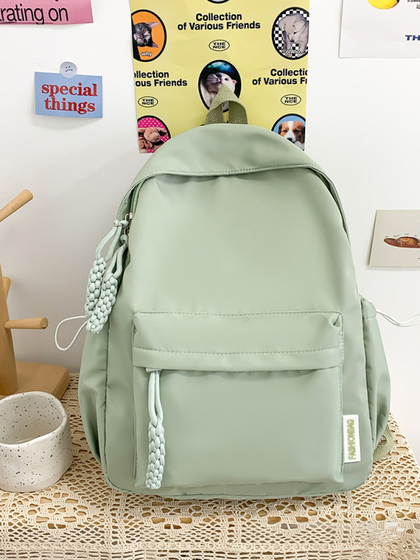 Casual jednobojni ruksak, korejskog stila, kapaciteta 20–35 L, za učenike i studente, Oxford materijal, prozračne naramenice