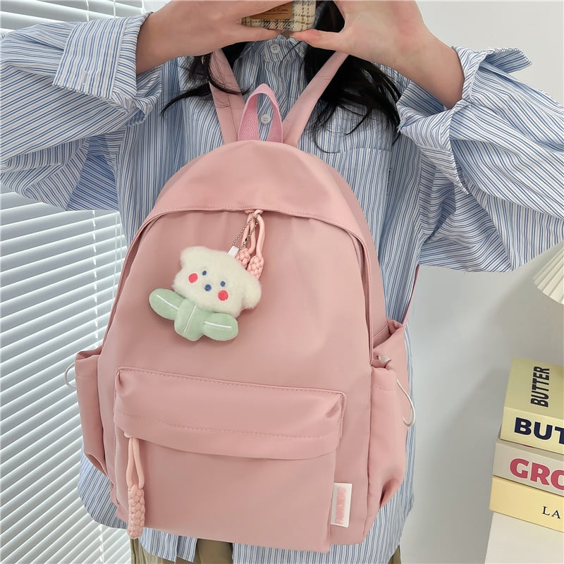 Casual jednobojni ruksak, korejskog stila, kapaciteta 20–35 L, za učenike i studente, Oxford materijal, prozračne naramenice