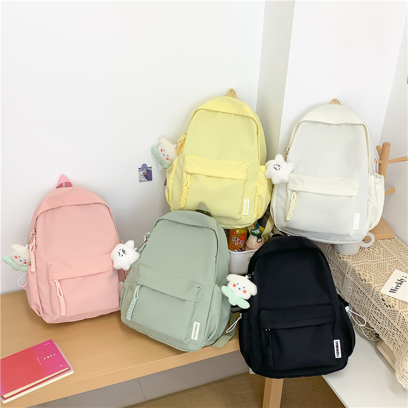 Casual jednobojni ruksak, korejskog stila, kapaciteta 20–35 L, za učenike i studente, Oxford materijal, prozračne naramenice