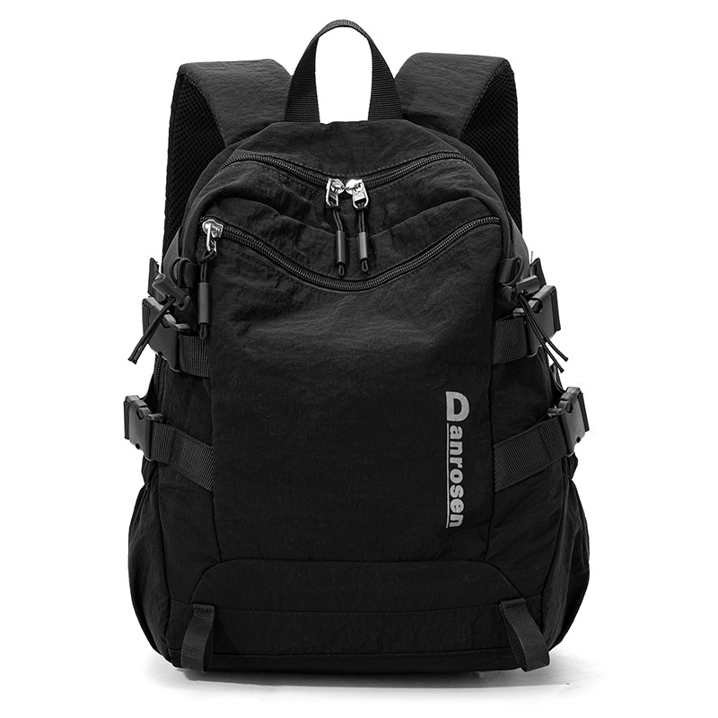 Najlonski ruksak s minimalističkim dizajnom, Harajuku casual stil, unisex školska torba velike kapacitete, kompatibilan s 14-inčnim laptopom