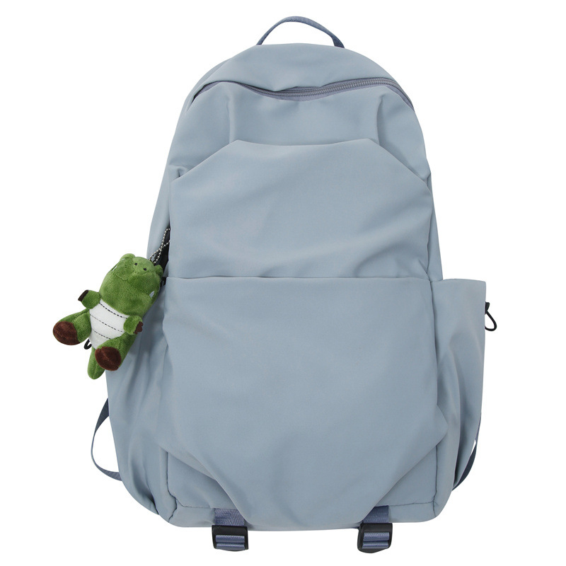 Unisex ruksak velikog kapaciteta u japanskom Harajuku stilu, plisirana tekstura, jednobojna boja, lagan, za studente