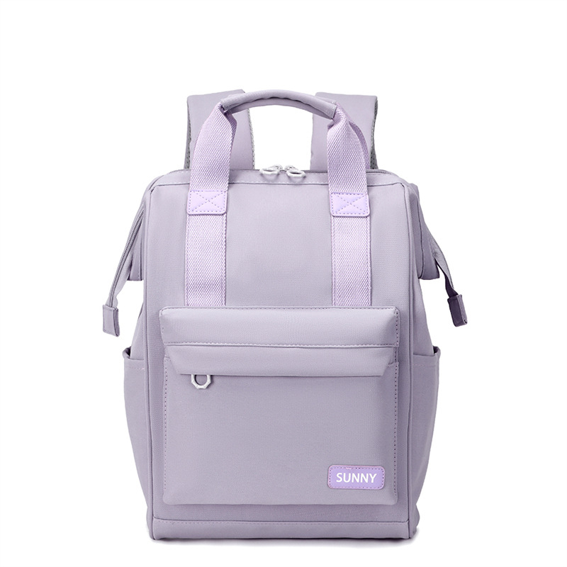 Nova jednostavna ruksak velikog kapaciteta za žene, 20 L, za 10-inčni laptop, gradski minimalistički stil, Oxford platno