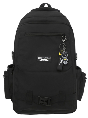 Unisex nylon ruksak za školu, velika kapaciteta do 20 L, dizajn color-block, pretin za prijenosno računalo, za studente