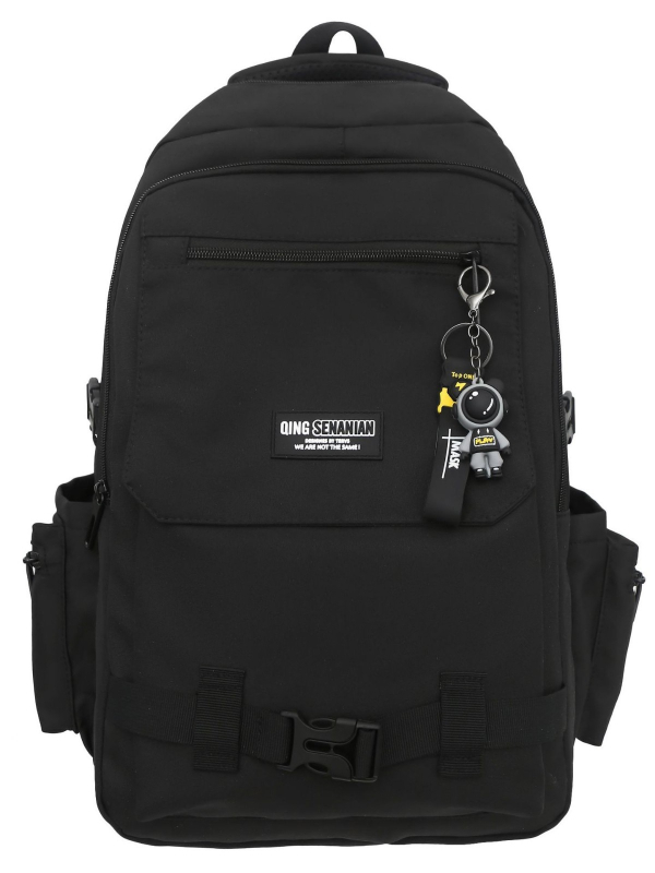 Unisex nylon ruksak za školu, velika kapaciteta do 20 L, dizajn color-block, pretin za prijenosno računalo, za studente