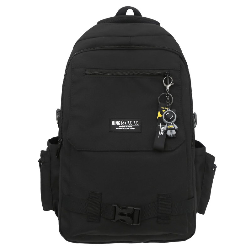Unisex nylon ruksak za školu, velika kapaciteta do 20 L, dizajn color-block, pretin za prijenosno računalo, za studente