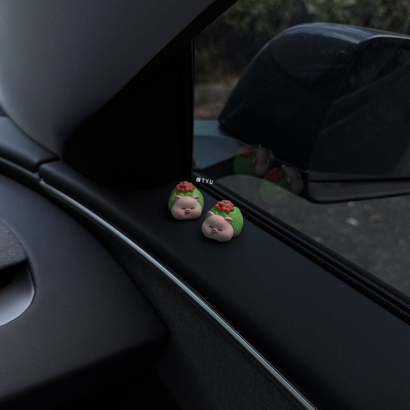 Dekorativne životinjske figurice za auto, interijer automobila u karikiranom stilu, slatka sushi tema