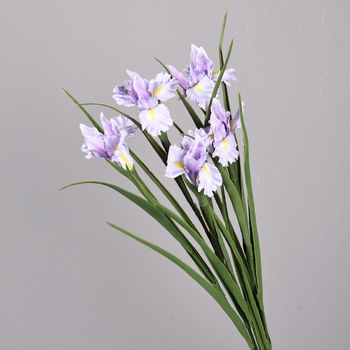 Flori artificiale iris din mătase pentru decorul sufrageriei, plante în ghiveci, aranjamente pentru nunți și spații hoteliere