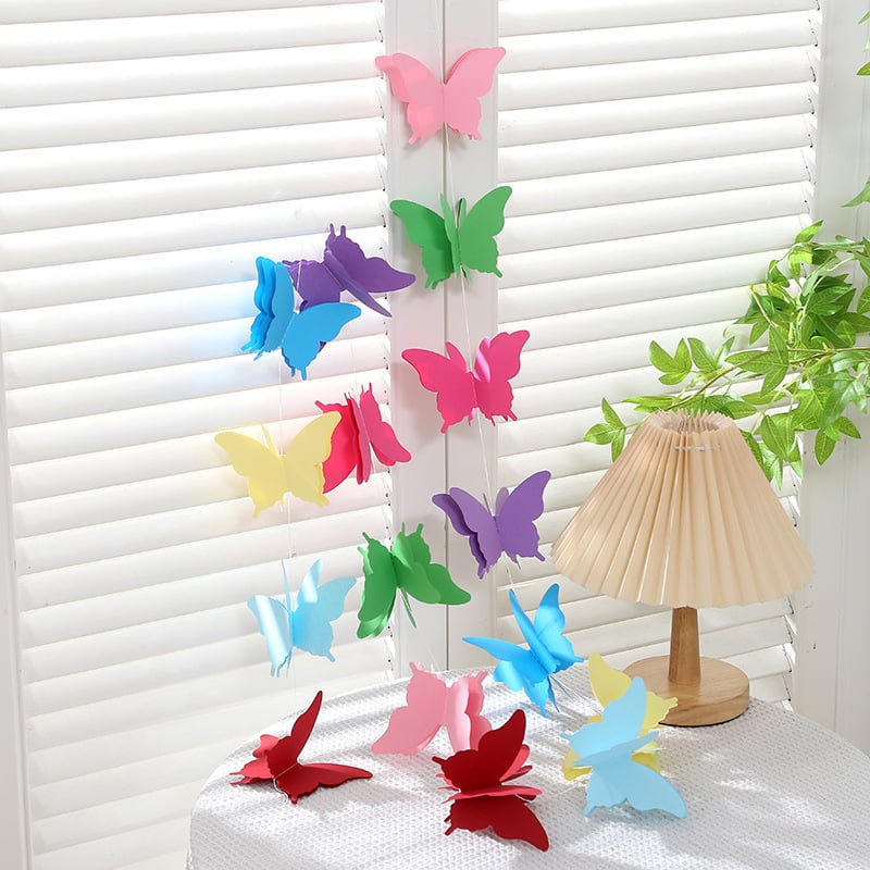 Balon de flori din hârtie cu fluturi 3D — decor pentru ziua de naștere și decor pentru casă