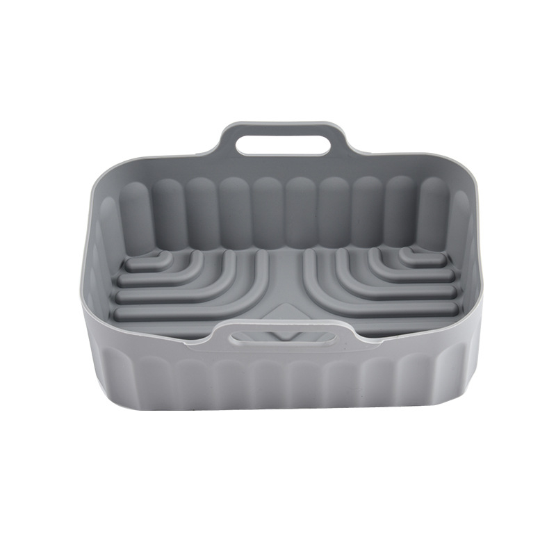 Tavă dreptunghiulară din silicon pentru friteuză cu aer, folie de copt din silicon pentru cuptor și raft de cuptor