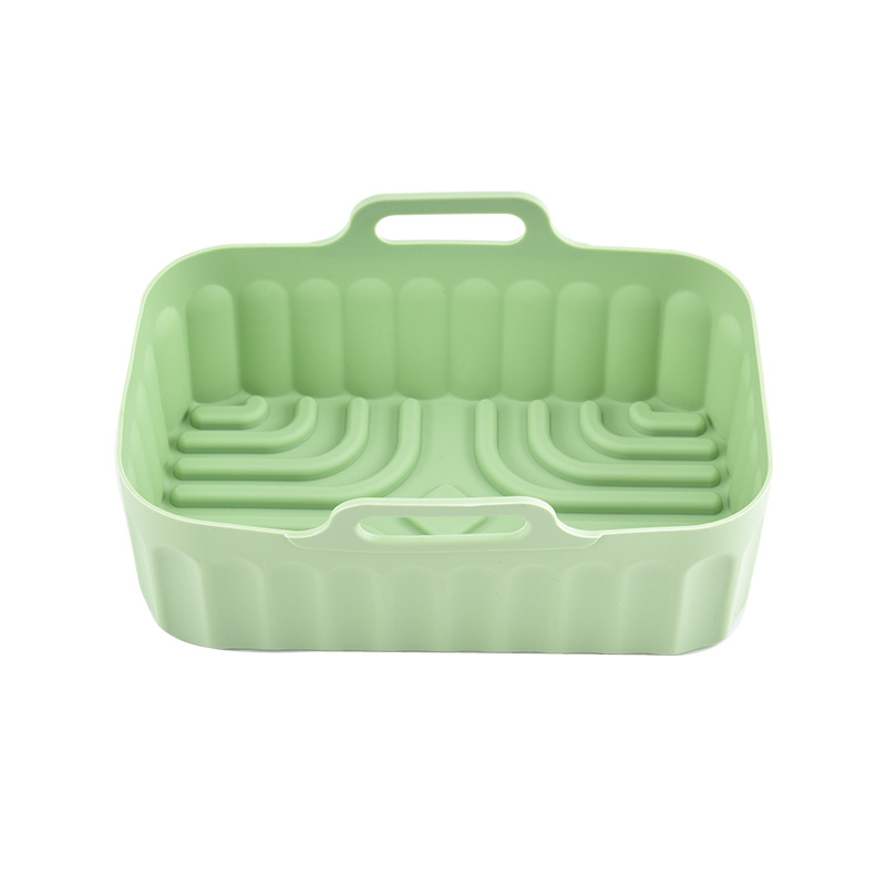 Tavă dreptunghiulară din silicon pentru friteuză cu aer, folie de copt din silicon pentru cuptor și raft de cuptor