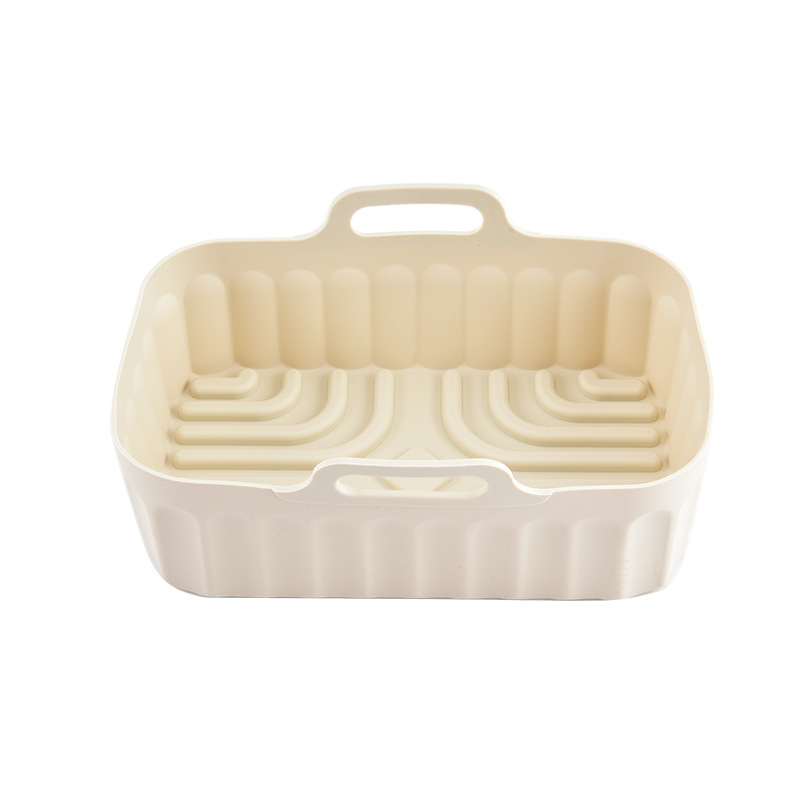 Tavă dreptunghiulară din silicon pentru friteuză cu aer, folie de copt din silicon pentru cuptor și raft de cuptor