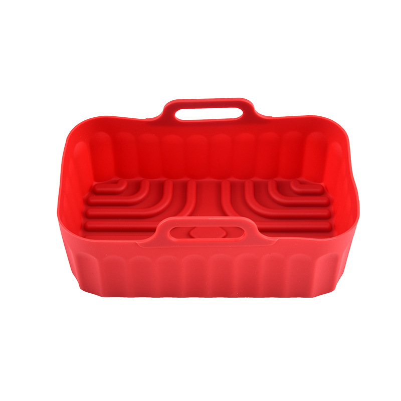 Tavă dreptunghiulară din silicon pentru friteuză cu aer, folie de copt din silicon pentru cuptor și raft de cuptor