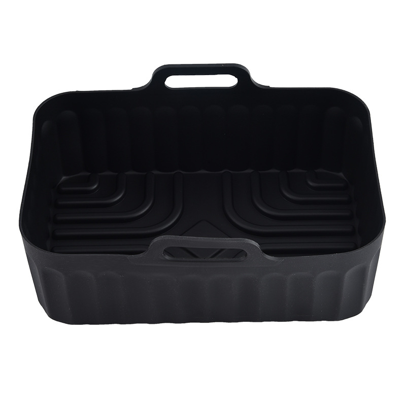 Tavă dreptunghiulară din silicon pentru friteuză cu aer, folie de copt din silicon pentru cuptor și raft de cuptor