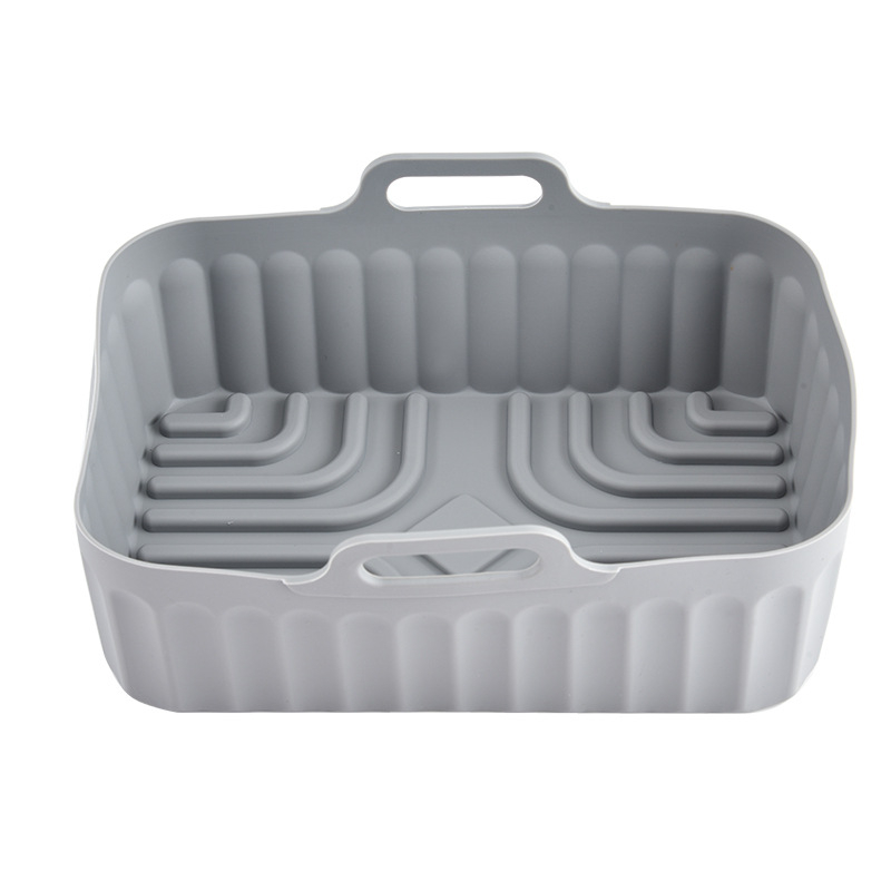 Tavă dreptunghiulară din silicon pentru friteuză cu aer, folie de copt din silicon pentru cuptor și raft de cuptor