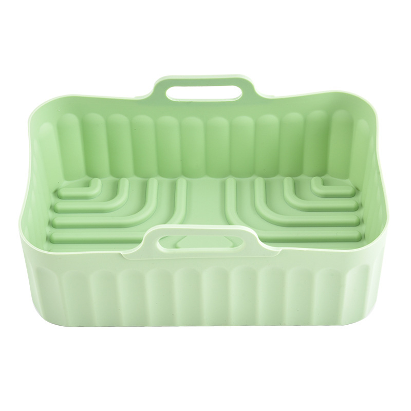 Tavă dreptunghiulară din silicon pentru friteuză cu aer, folie de copt din silicon pentru cuptor și raft de cuptor
