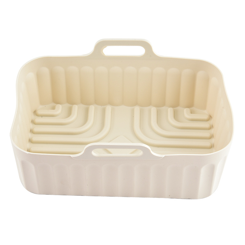 Tavă dreptunghiulară din silicon pentru friteuză cu aer, folie de copt din silicon pentru cuptor și raft de cuptor