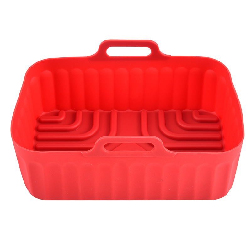 Tavă dreptunghiulară din silicon pentru friteuză cu aer, folie de copt din silicon pentru cuptor și raft de cuptor