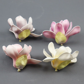 Floare de magnolie artificială pentru accesoriu de păr, decor de nuntă de primăvară