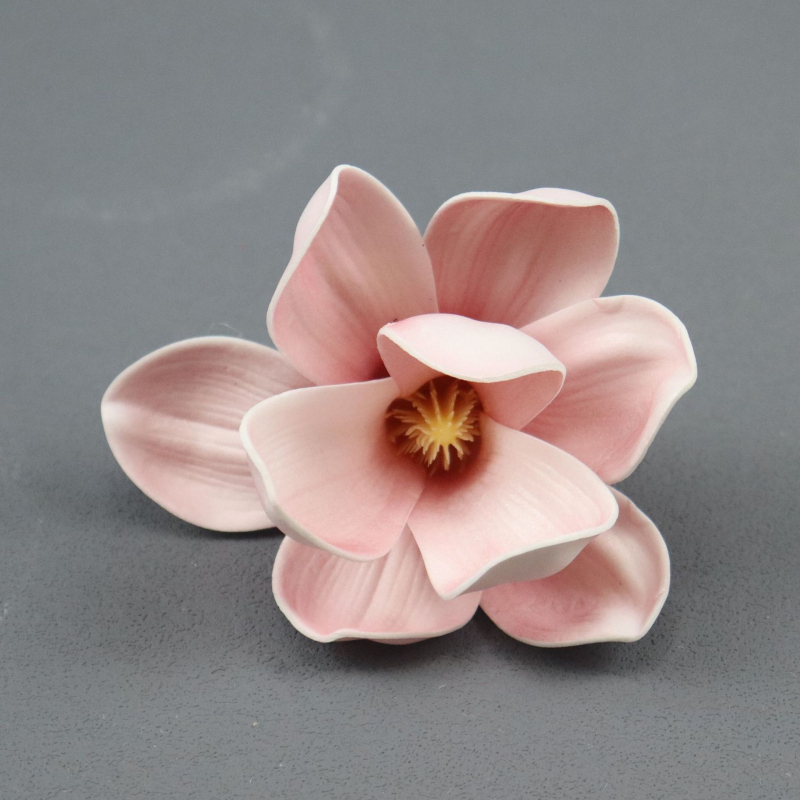 Floare de magnolie artificială pentru accesoriu de păr, decor de nuntă de primăvară