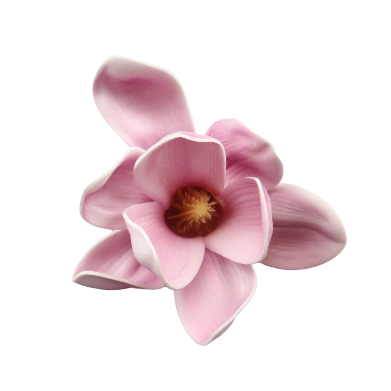 Floare de magnolie artificială pentru accesoriu de păr, decor de nuntă de primăvară