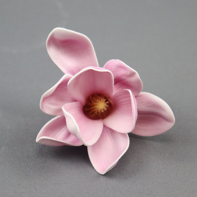 Floare de magnolie artificială pentru accesoriu de păr, decor de nuntă de primăvară