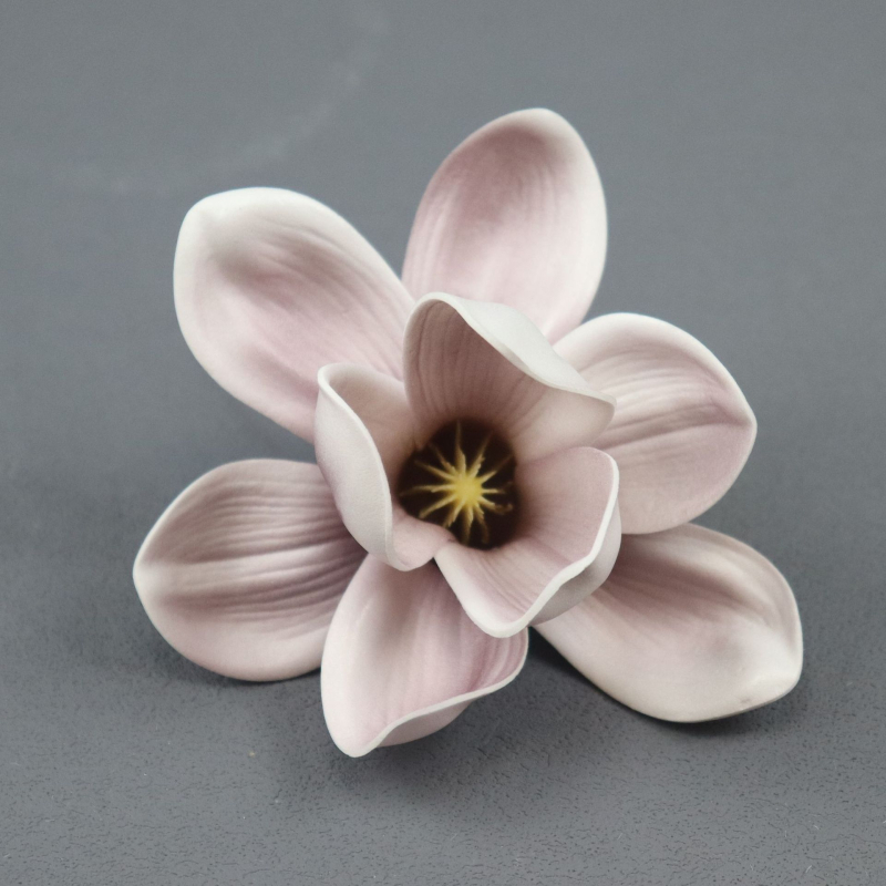 Floare de magnolie artificială pentru accesoriu de păr, decor de nuntă de primăvară